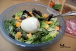 Add egg to salad